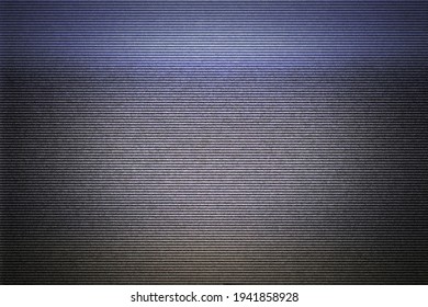 Intentional Distortion, Noise And Scanlines: The Blank Screen Of An Old VHS Player Connected To A Tv, Cyan Yellow Color Zones (bad Signal, Damaged Tape).
