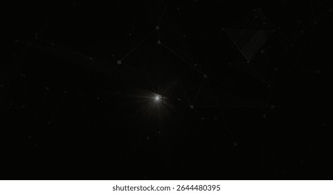 Interconnected Network of Lights: Modern Technology and Global Connectivity