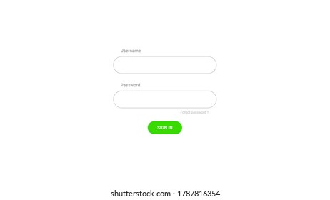 Interface Of Password Box On Login Background. Online Username And Passwords. Template Or Example