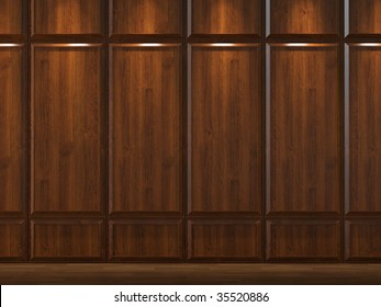 Interior Background Of Wood Cladding Wall