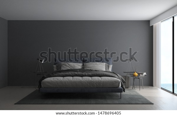 Interior Design Bedroom Pattern Wall Texture Stock