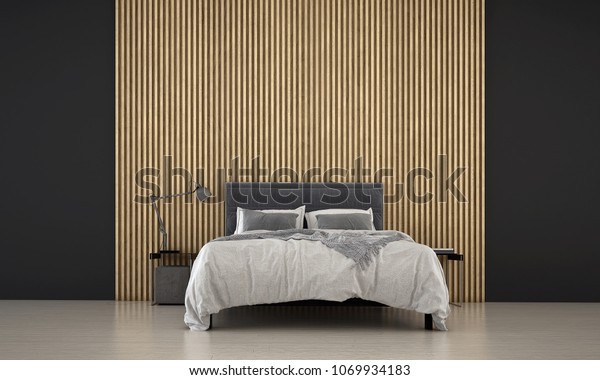 Interior Design Idea Concept Minimal Bedroom Stock