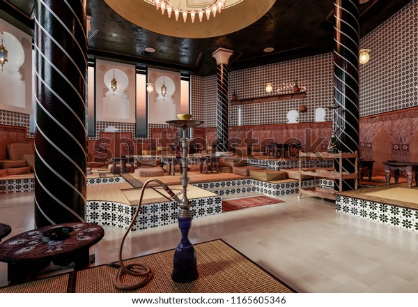 Interior Design Moroccan Style Oriental Style Stock