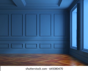 Interior Empty Room 3D Rendering