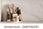 Interior kitchen counter for product background