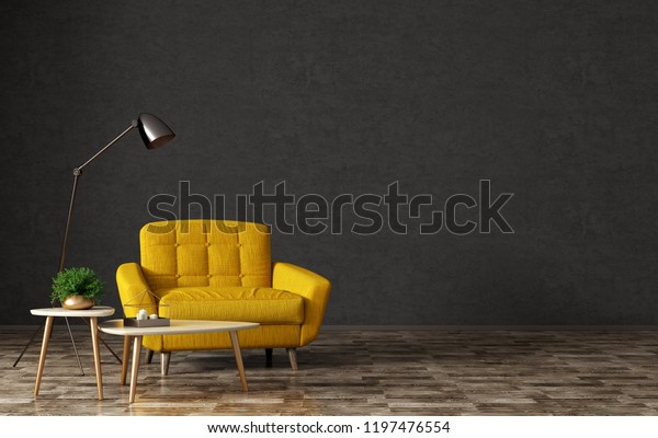 Interior Living Room Wooden Triangular Coffee Stock