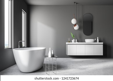 Modern Bathroom Including Bath Sink 3d Stock Photo 556196467 | Shutterstock