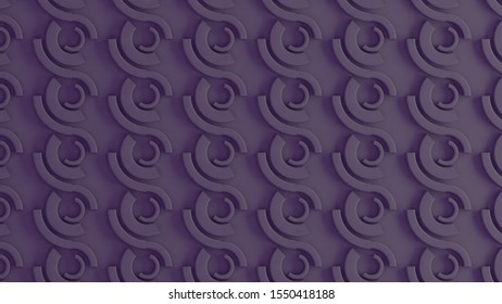 Interior pattern, architectural background. 3d illustration, 3d rendering.
