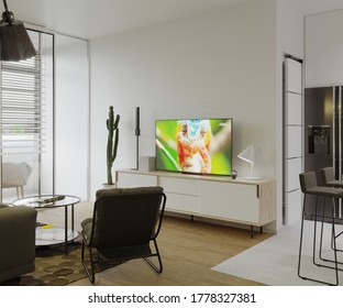 Interior Renderings Of Small Appartment - 3d Rendering