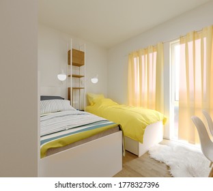 Interior Renderings Of Small Appartment - 3d Rendering