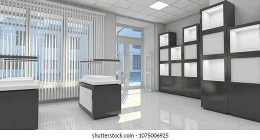 Small Boutique Interior Stock Illustrations Images