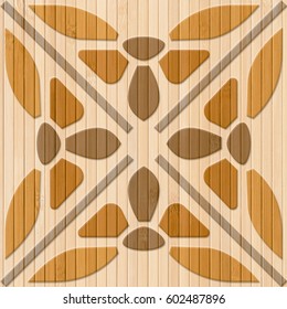 Interior wall panel pattern design background,