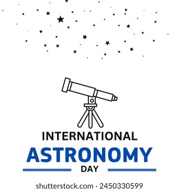 International Astronomy Day. World Astronomy Day creative design, banner, poster. telescope vector illustration - Powered by Shutterstock