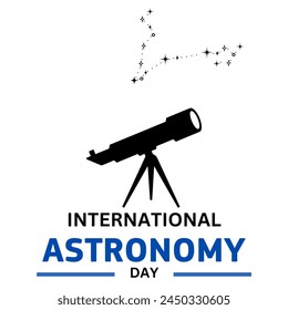 International Astronomy Day. World Astronomy Day creative design, banner, poster. telescope vector illustration - Powered by Shutterstock