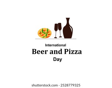 International beer and  pizza day text design illustration - Powered by Shutterstock