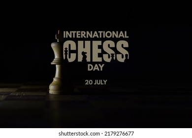 International Chess Day Wallpaper - Chess Creative Text Image