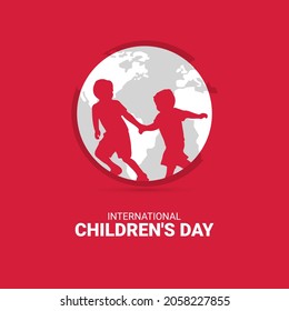 Día Internacional del Niño, concepto del mundo con los niños 2