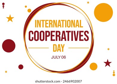 International cooperatives day wallpaper , current greeting with a white background, concept of unity, typography on the white background - Powered by Shutterstock