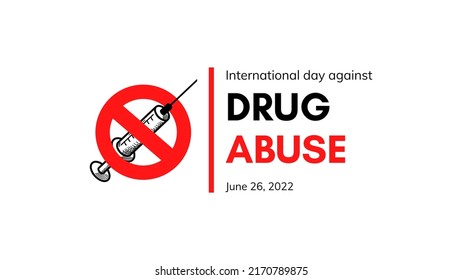 International Day Against Drug Abuse Poster Stock Illustration ...