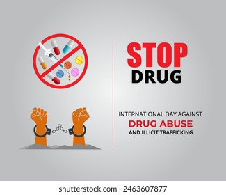 International Day Against Drug Abuse And Illicit Trafficking. June 26. Holiday concept. Template for background with banner, poster and card. Jpeg format.	
 - Powered by Shutterstock