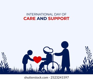 International Day of Care and Support. 29 October. Holiday Concept. Template for background with banner, poster and card. flat illustration. Jpeg format.  - Powered by Shutterstock