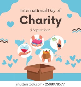 International day of Charity is observed every year on September 5, The prime purpose of this day is to raise awareness and provide a common platform for charity related activities all over the world. - Powered by Shutterstock