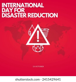 International Day For Disaster Reduction Beautiful Illustration Graphic Design... - Powered by Shutterstock