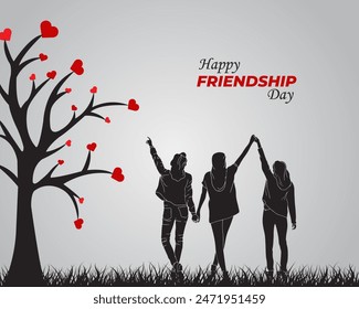 International Day of Friendship. 30 July. Holiday concept. template for background, banner, poster and card. flat illustration. flat design. jpeg format.	 - Powered by Shutterstock