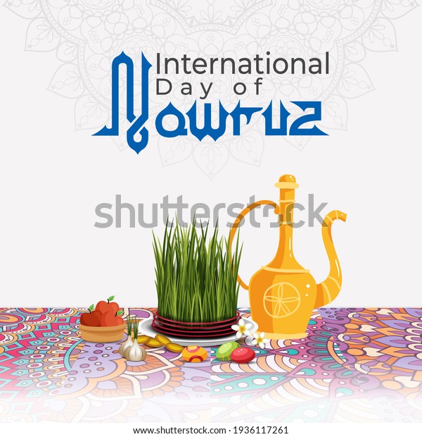 International Day Nowruz 21st March Stock Illustration 1936117261