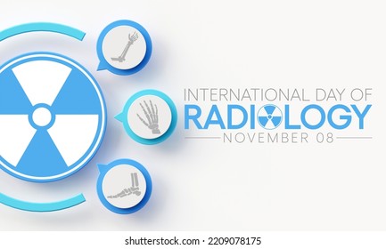 International Day Of Radiology Is Observed Every Year On November 8, It Is The Medical Discipline That Use Medical Imaging To Diagnose Diseases Within The Bodies Of Animals And Humans. 3D Rendering