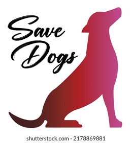 International Dogs Day Lets Save Our Dogs Love The Dogs Gift Card For Pet Dog Gift Your Loved One A Dog With Full Of Love