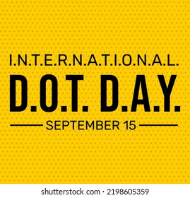 International Dot Day Wallpaper with a lot of dots on a yellow backdrop. Dot day background - Powered by Shutterstock