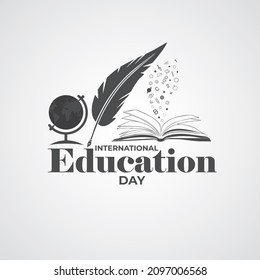 International Education Day, 24 January. Reading Imagination Concept For Education Holiday.