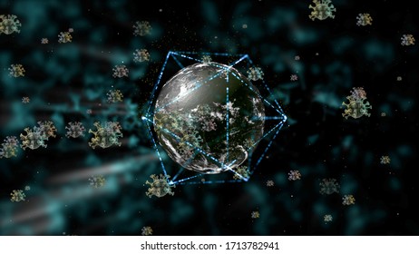 An international emergency concept. The whole world declares a quarantine because of virus attack - Shutterstock ID 1713782941