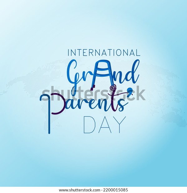 International Grandparents Day Banner Illustration Stock