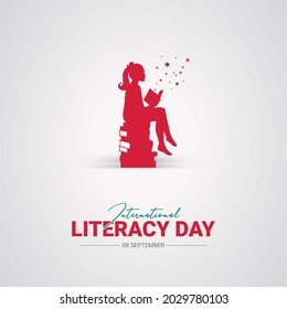 
International Literacy day concept for poster design
