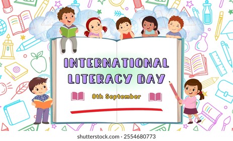 "International Literacy Day" Greeting Card - Powered by Shutterstock