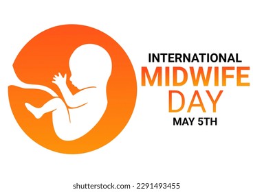 International Midwife Day. May 5Th. illustration. Design for banner, poster or print. - Powered by Shutterstock