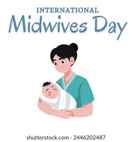 International midwives day. 5 may. Vector illustration  - Powered by Shutterstock