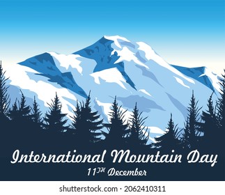 International Mountain Day poster design. - Powered by Shutterstock