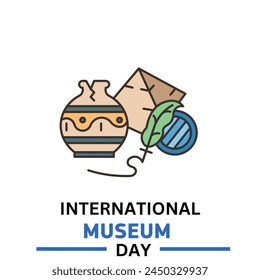 International Museum Day. May 18. Holiday concept. Template for background, banner, card, poster with text inscription. Vector  illustration - Powered by Shutterstock