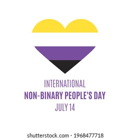 International Nonbinary Peoples Day Illustration Nonbinary Stock ...