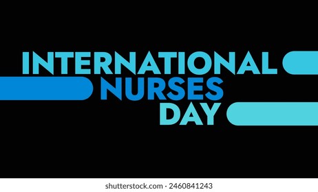 International Nurses Day colorful text typography on banner illustration great for wishing and celebrating international nurses day in may - Powered by Shutterstock