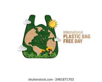 International Plastic Bags Free Day concept Background. - Powered by Shutterstock