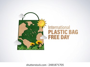 International Plastic Bags Free Day concept Background. - Powered by Shutterstock