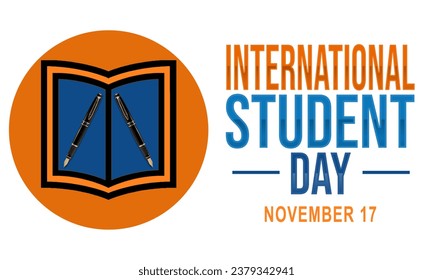 International Students Day. November 17. Holiday concept. Template for background, banner, card and poster. Students Day. - Powered by Shutterstock