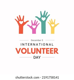 International Volunteer Day, 5 December.  - Powered by Shutterstock