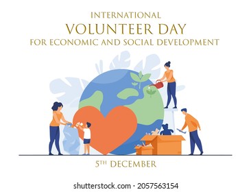 International Volunteer Day Poster Design