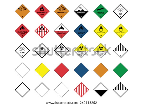 International Warning Diamond Symbols Stock Illustration 262118252 ...