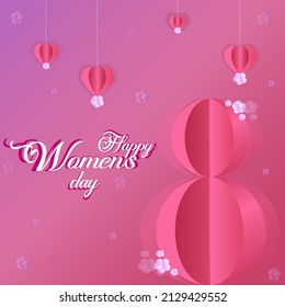 International women's day concept. Woman sign illustration background. Happy women's day illustration. 2022 women's day campaign theme. - Powered by Shutterstock